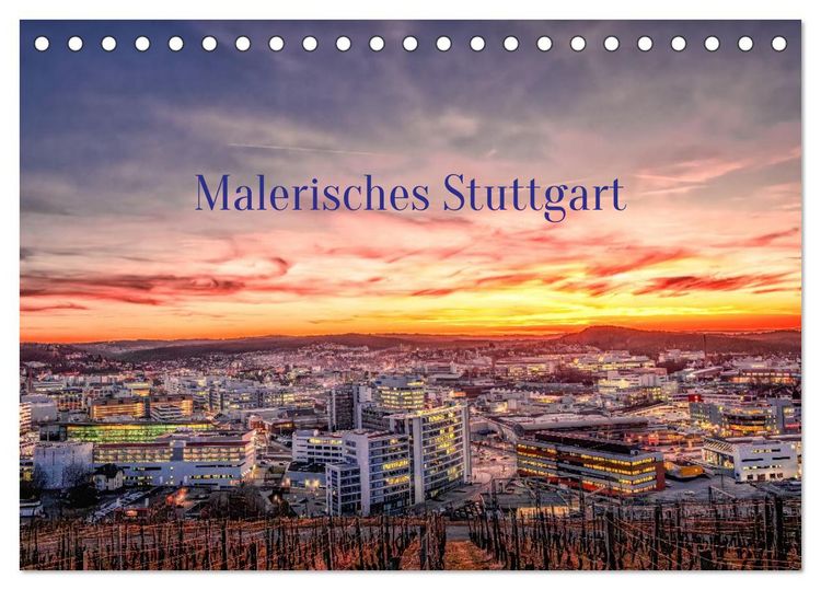 Produktbild: Malerisches Stuttgart (Tischkalender 2026 DIN A5 quer), CALVENDO Monatskalender