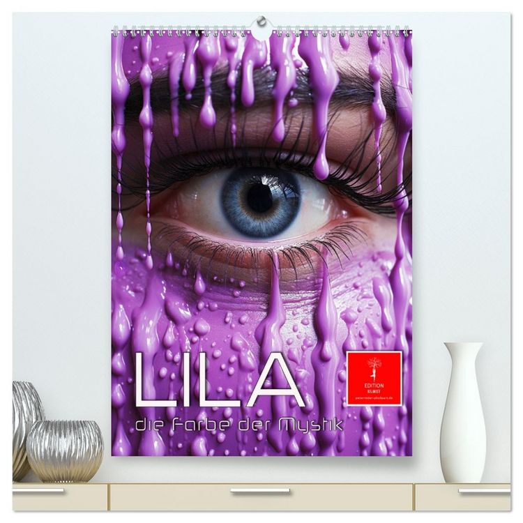 Produktbild: Lila, die Farbe der Mystik (hochwertiger Premium Wandkalender 2026 DIN A2 hoch), Kunstdruck in Hochglanz