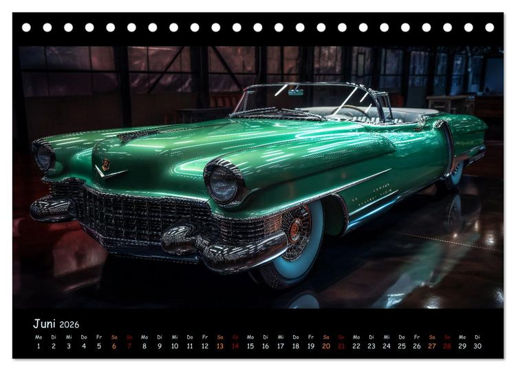 Produktbild: Surreale Oldtimer (Tischkalender 2026 DIN A5 quer), CALVENDO Monatskalender