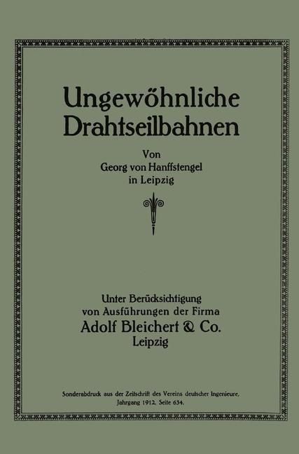 Produktbild: Ungew&ouml;hnliche Drahtseilbahnen