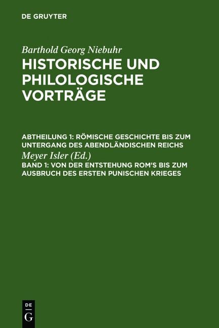 Produktbild: Von der Entstehung Rom's bis zum Ausbruch des ersten punischen Krieges