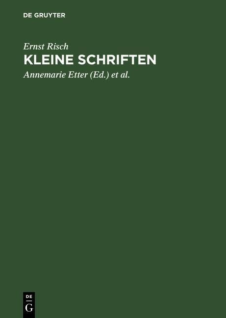 Produktbild: Kleine Schriften