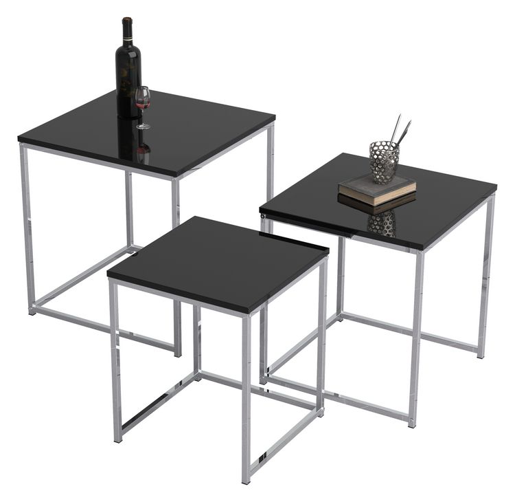 Produktbild: 3-tlg. Set Beistelltisch Couchtisch Sofatisch