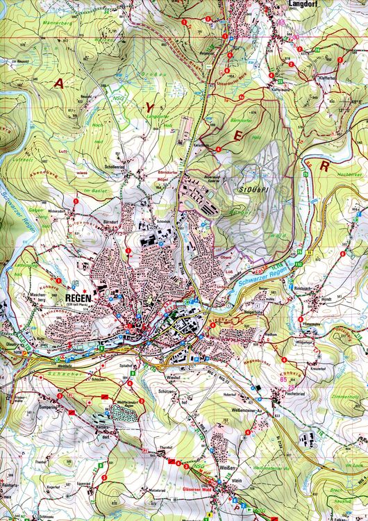 Produktbild: ATK25-J18 Regen (Amtliche Topographische Karte 1:25000)