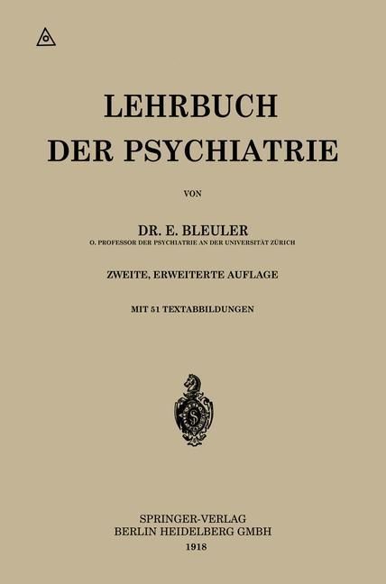 Produktbild: Lehrbuch der Psychiatrie