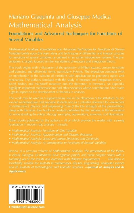 Produktbild: Mathematical Analysis