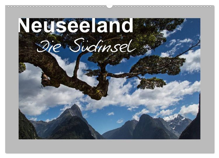 Produktbild: Neuseeland - Die S&uuml;dinsel (Wandkalender 2026 DIN A2 quer), CALVENDO Monatskalender