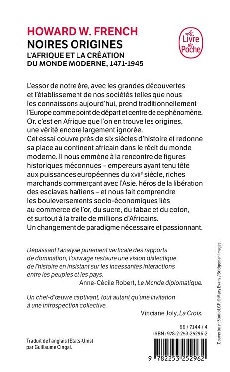 Produktbild: Noires origines : l'Afrique et la cr&eacute;ation du monde moderne 1471-1945