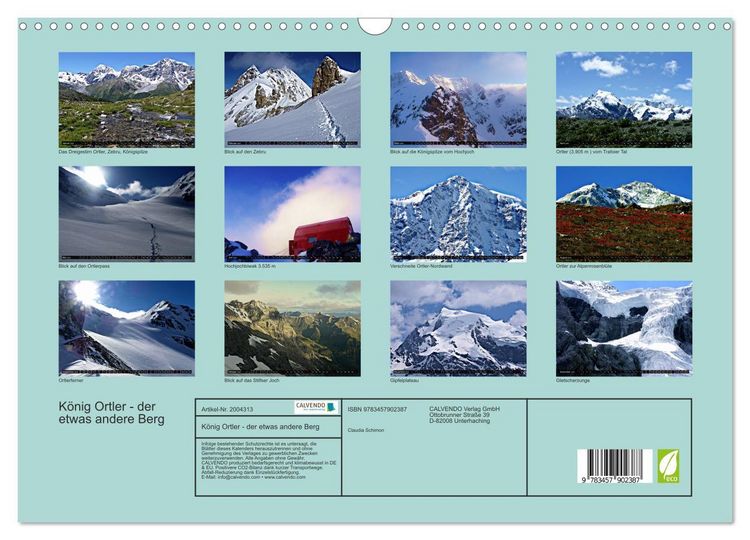 Produktbild: K&ouml;nig Ortler - der etwas andere Berg (Wandkalender 2026 DIN A3 quer), CALVENDO Monatskalender