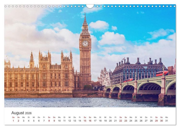 Produktbild: Europa - Eine Reise zu einigen der sch&ouml;nsten Hauptst&auml;dten. (Wandkalender 2026 DIN A3 quer), CALVENDO Monatskalender