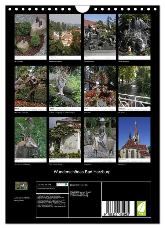 Produktbild: Wundersch&ouml;nes Bad Harzburg (Wandkalender 2026 DIN A4 hoch), CALVENDO Monatskalender