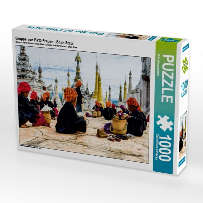 Produktbild: CALVENDO Puzzle Gruppe von Pa'O-Frauen - Shan State | 1000 Teile Lege-Gr&ouml;&szlig;e 64x48cm Foto-Puzzle f&uuml;r gl&uuml;ckliche Stunden