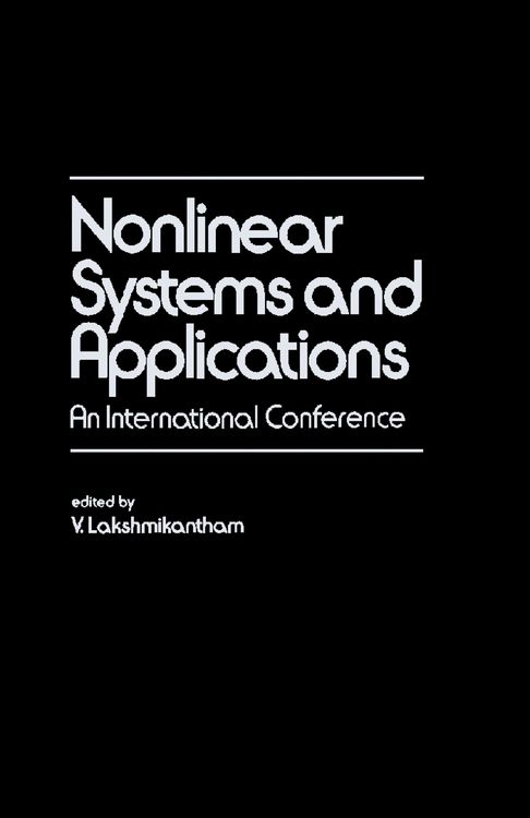 Produktbild: Nonlinear Systems and Applications