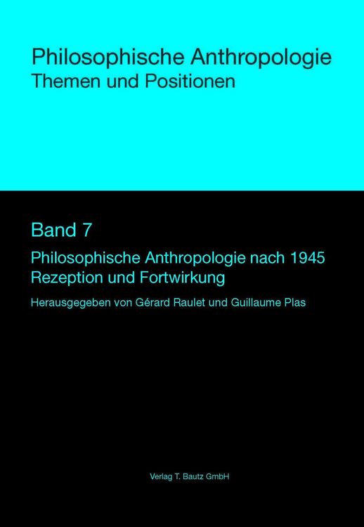 Produktbild: Philosophische Anthropologie nach 1945