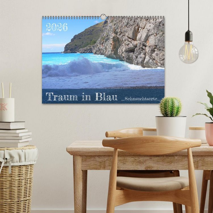Produktbild: Traum in Blau - Sehnsuchtsorte (Wandkalender 2026 DIN A3 quer), CALVENDO Monatskalender