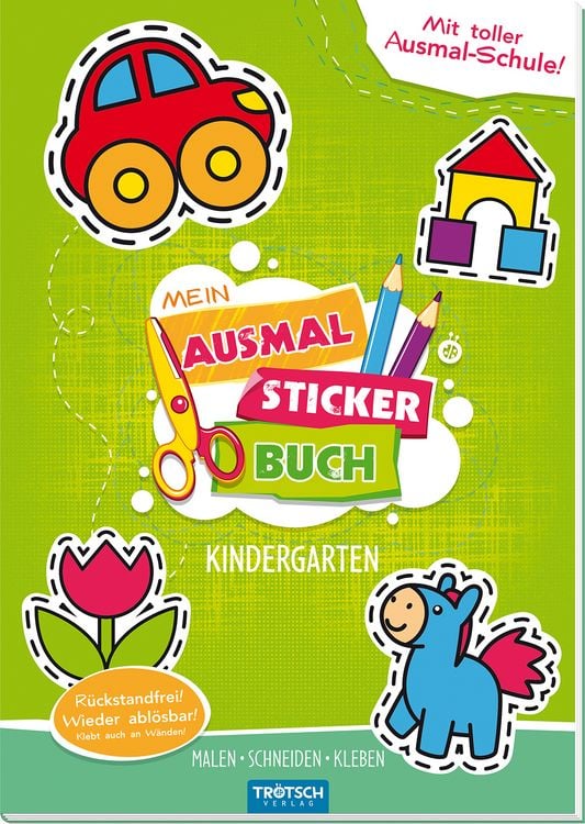 Produktbild: Mein Ausmal Sticker Buch Kindergarten