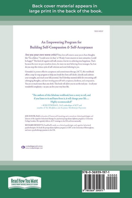 Produktbild: The Mindfulness and Acceptance Workbook for Self-Esteem