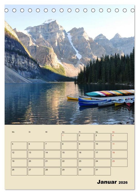 Produktbild: Kanadas gro&szlig;e Seen / Planer (Tischkalender 2026 DIN A5 hoch), CALVENDO Monatskalender