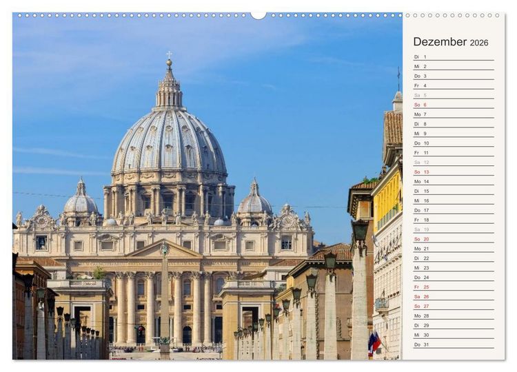 Produktbild: Rom - Die Ewige Stadt (Wandkalender 2026 DIN A2 quer), CALVENDO Monatskalender