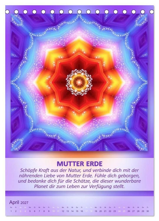 Produktbild: Light Energy Mandalas - Kalender - Vol. 2 (Tischkalender 2027 DIN A5 hoch), CALVENDO Monatskalender