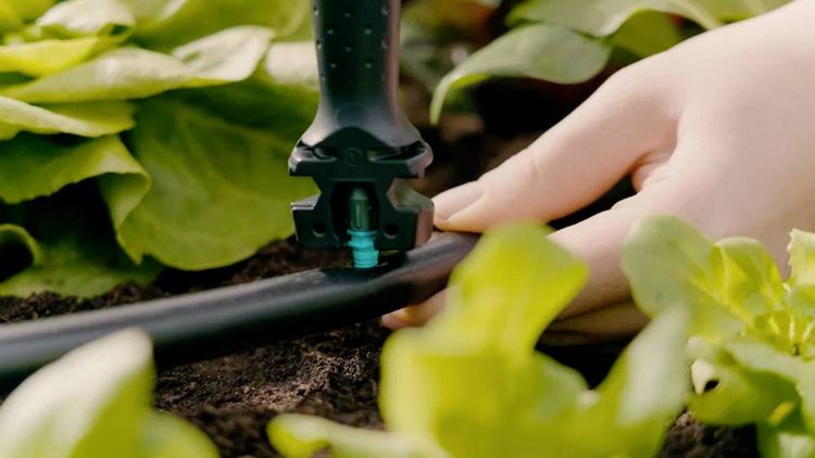 Produktbild: GARDENA Micro-Drip System 13450-20 Bew&auml;sserungs-Komplettset 13 mm (1/2") &Oslash; Gem&uuml;se-/Blumenbeet (40 m&sup2;)
