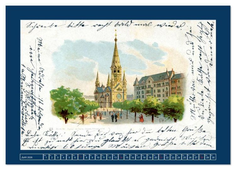Produktbild: Historisches Berlin von 1888 bis 1918 (Wandkalender 2026 DIN A4 quer), CALVENDO Monatskalender