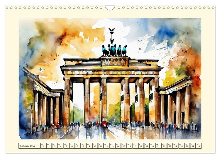 Produktbild: Europas Metropolen (Wandkalender 2026 DIN A3 quer), CALVENDO Monatskalender
