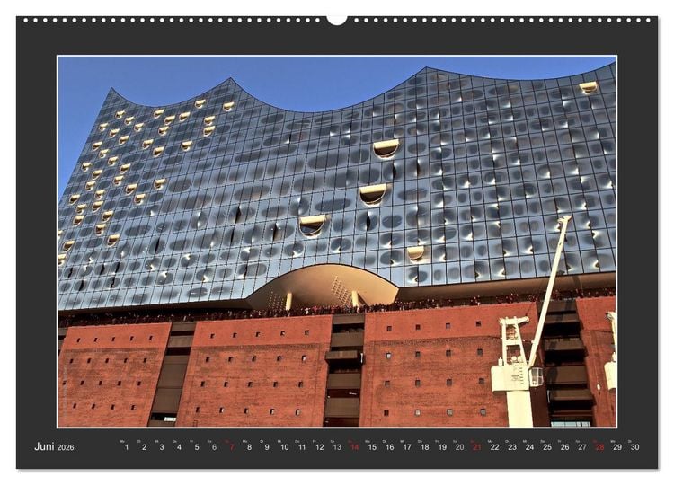 Produktbild: Die Elbphilharmonie Hamburg (hochwertiger Premium Wandkalender 2026 DIN A2 quer), Kunstdruck in Hochglanz