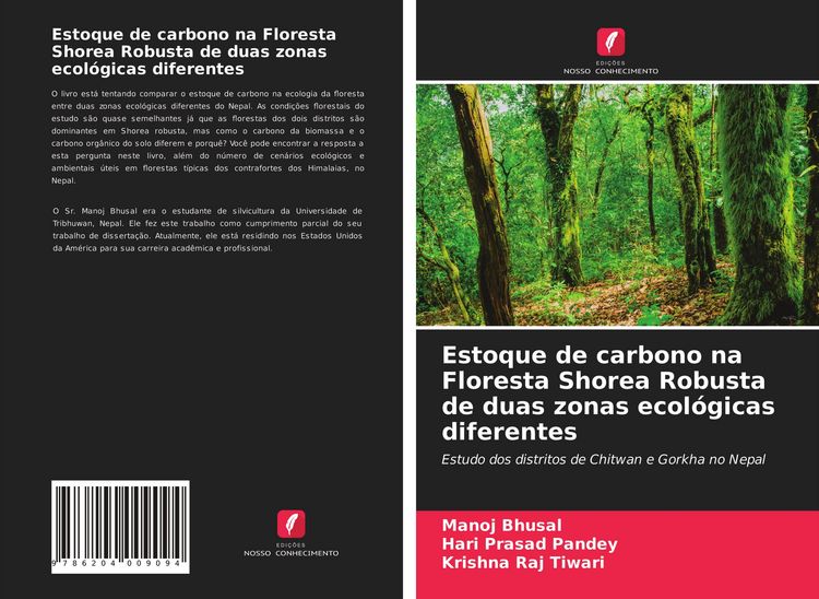 Produktbild: Estoque de carbono na Floresta Shorea Robusta de duas zonas ecol&oacute;gicas diferentes