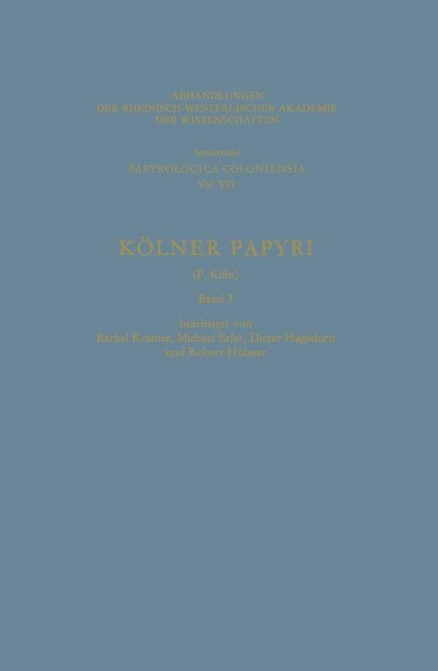 Produktbild: K&ouml;lner Papyri
