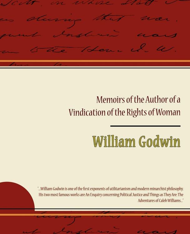 Produktbild: Memoirs of the Author of a Vindication of the Rights of Woman