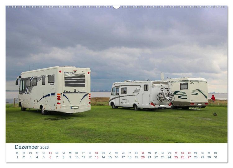 Produktbild: Freiheit auf Reisen 2026. Impressionen vom Camping und Zelten (hochwertiger Premium Wandkalender 2026 DIN A2 quer), Kunstdruck in Hochglanz