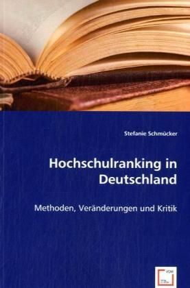Produktbild: Schm&uuml;cker, S: Hochschulranking in Deutschland