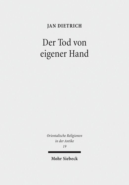 Produktbild: Der Tod von eigener Hand