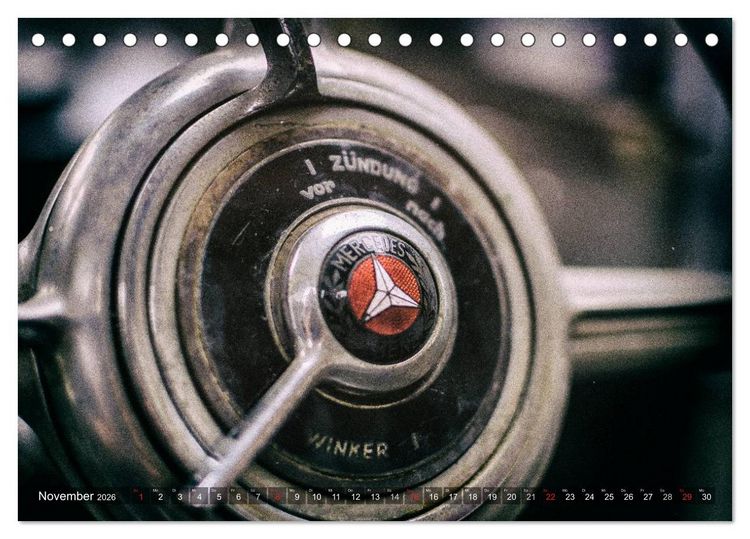 Produktbild: Oldtimer - vergangene Sch&ouml;nheiten (Tischkalender 2026 DIN A5 quer), CALVENDO Monatskalender