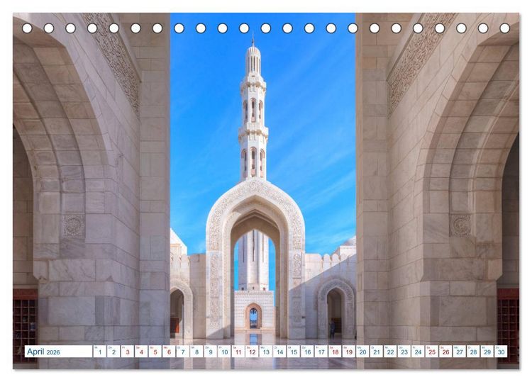 Produktbild: Oman - Ein Land aus 1001 Nacht (Tischkalender 2026 DIN A5 quer), CALVENDO Monatskalender