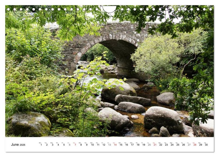 Produktbild: Charming - Mystic Devon Dartmoor, South England (Wall Calendar 2026 DIN A4 landscape), CALVENDO 12 Month Wall Calendar