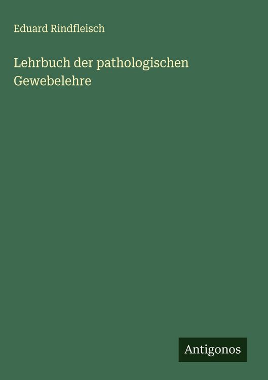 Produktbild: Lehrbuch der pathologischen Gewebelehre