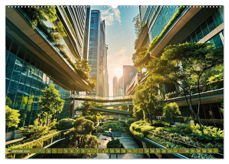 Produktbild: Urban Jungle - wohnen mit Pflanzen (Wandkalender 2026 DIN A2 quer), CALVENDO Monatskalender