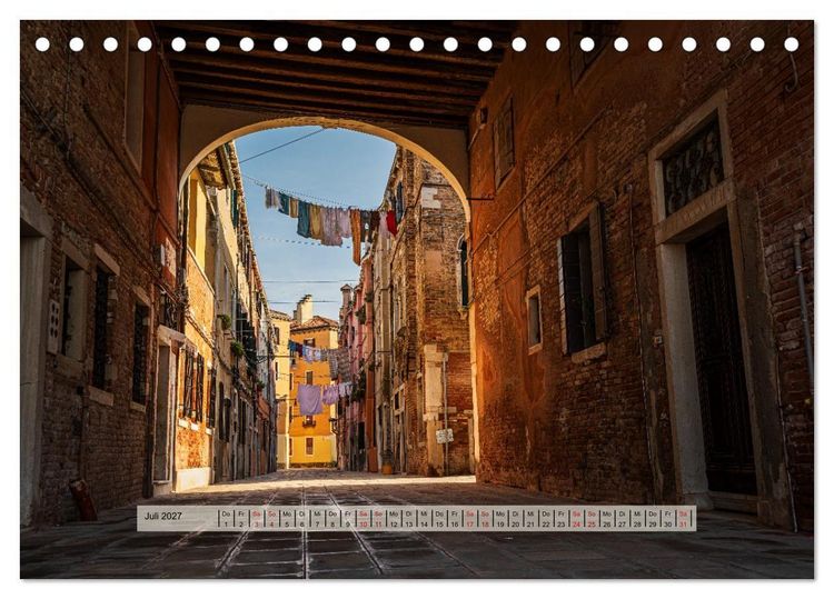 Produktbild: Venedig. Ein Jahr in der Lagunenstadt (Tischkalender 2027 DIN A5 quer), CALVENDO Monatskalender
