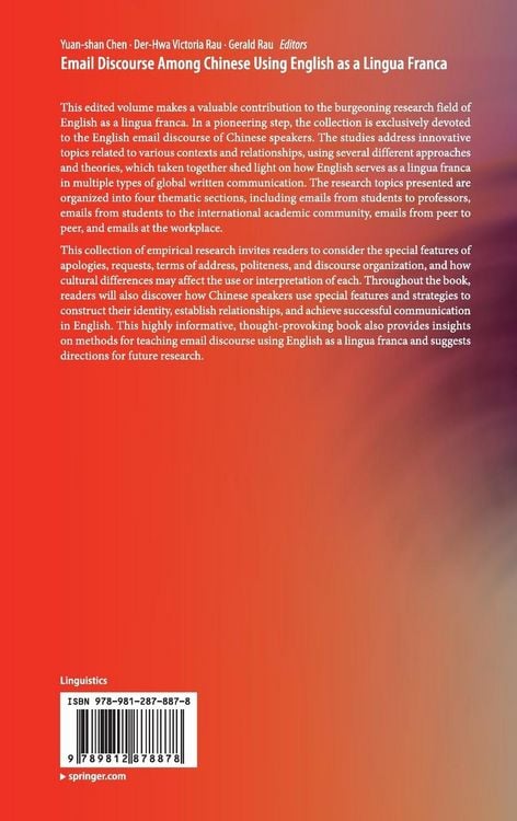 Produktbild: Email Discourse Among Chinese Using English as a Lingua Franca