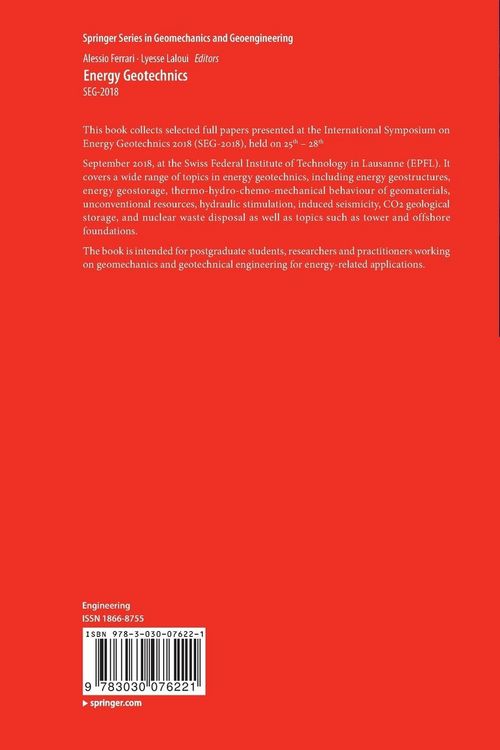 Produktbild: Energy Geotechnics