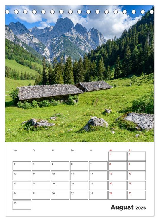 Produktbild: Oberbayerische Alpen (Tischkalender 2026 DIN A5 hoch), CALVENDO Monatskalender