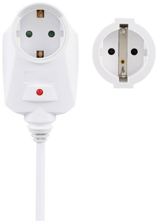 Produktbild: Sygonix SY-6248190 Strom Verl&auml;ngerungskabel 16A Wei&szlig; 1.50m H05VV-F 3G 1,5mm&sup2;