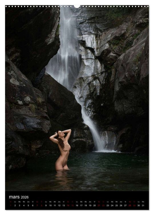 Produktbild: Chutes d'eau au Tessin (Calendrier mural 2026 DIN A2 horizontal) calendrier de bureau