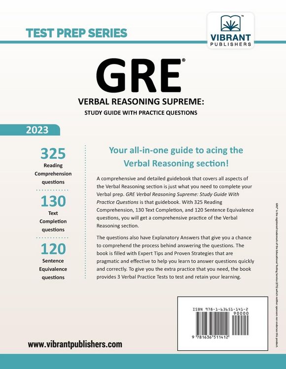 Produktbild: GRE Verbal Reasoning Supreme