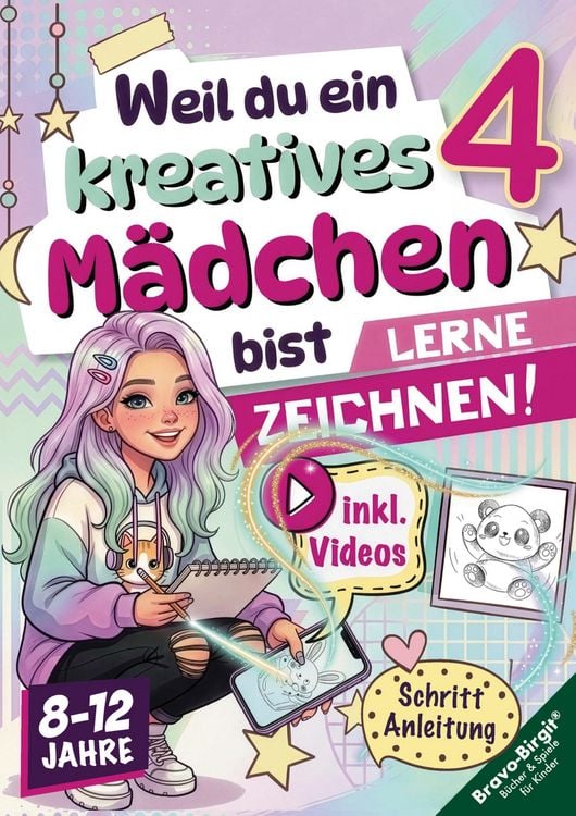 Produktbild: Weil du ein kreatives M&auml;dchen bist 4 | Das M&auml;dchen-Zeichenbuch (8-12 Jahre)