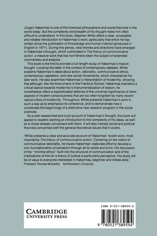 Produktbild: The Recent Work of Jurgen Habermas