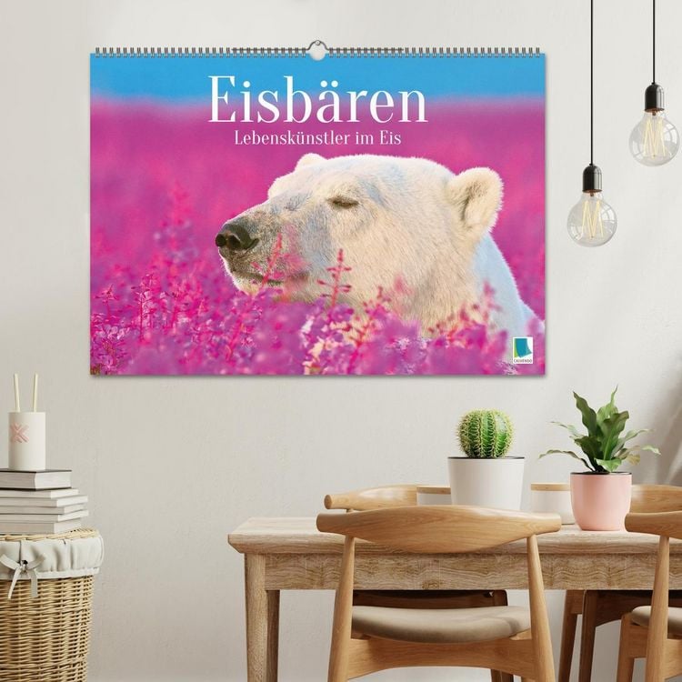 Produktbild: Eisb&auml;ren: Lebensk&uuml;nstler im Eis (Wandkalender 2026 DIN A2 quer), CALVENDO Monatskalender
