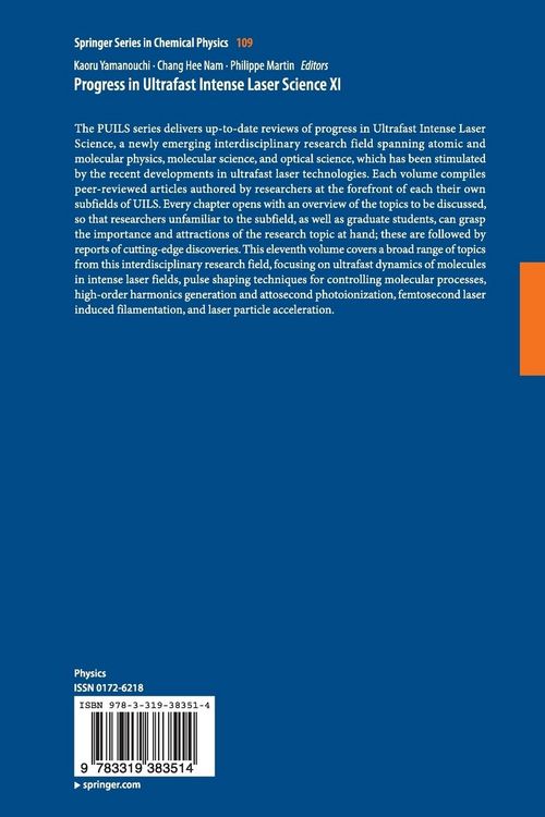 Produktbild: Progress in Ultrafast Intense Laser Science XI